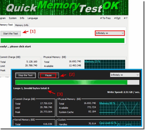 QuickMemoryTestOK(内存测试工具)v3.33官方版