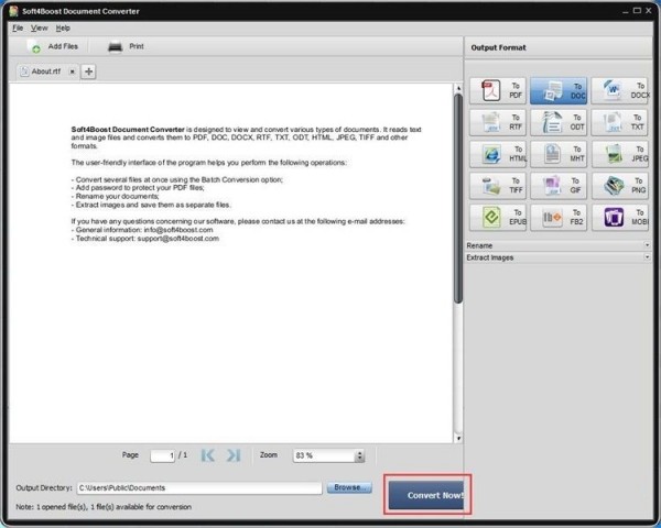 Soft4Boost Document Converter(文档<a href=https://www.80xz.com/key/xunjie/ target=_blank class=infotextkey>转换器</a>)v6.9.1.767官方版