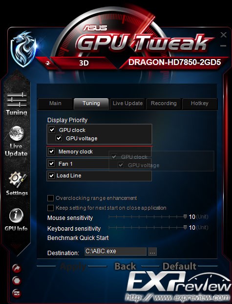 华硕显卡超频软件(ASUS GPU Tweak)v2.3.3.0官方中文版