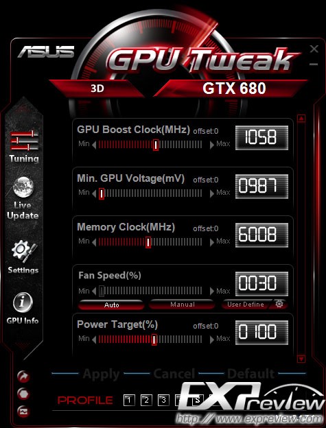 华硕显卡超频软件(ASUS GPU Tweak)v2.3.3.0官方中文版