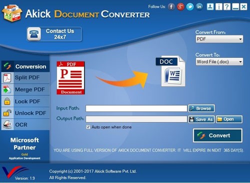 Akick Document Converter(格式转换工具)v1.9官方版